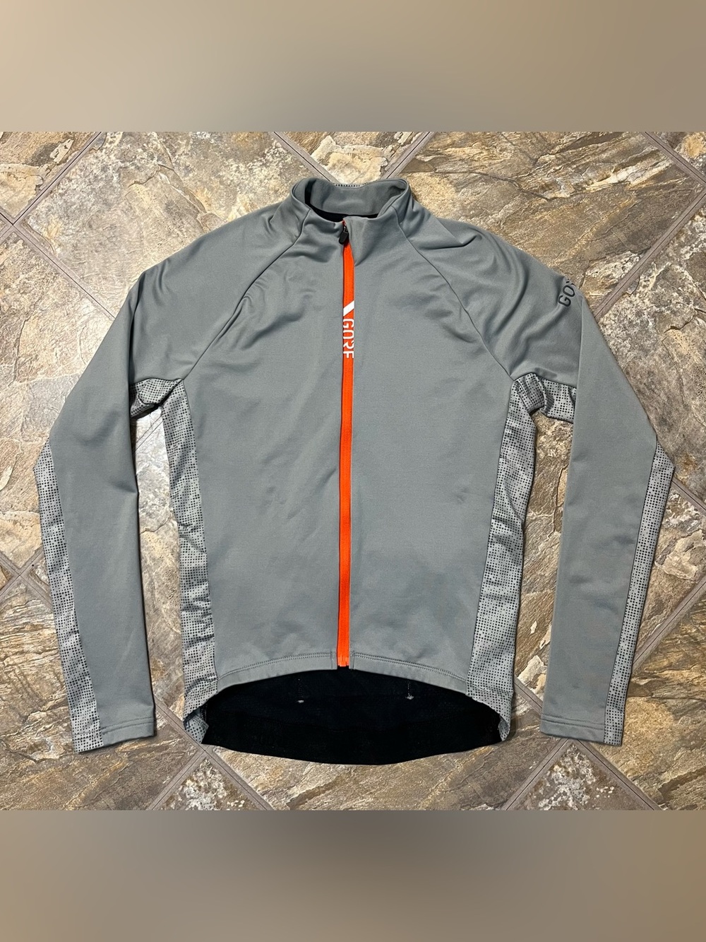 Gore Wear C5 Thermo Jersey Gray Full Zip Cycling Jacket Mens Medium